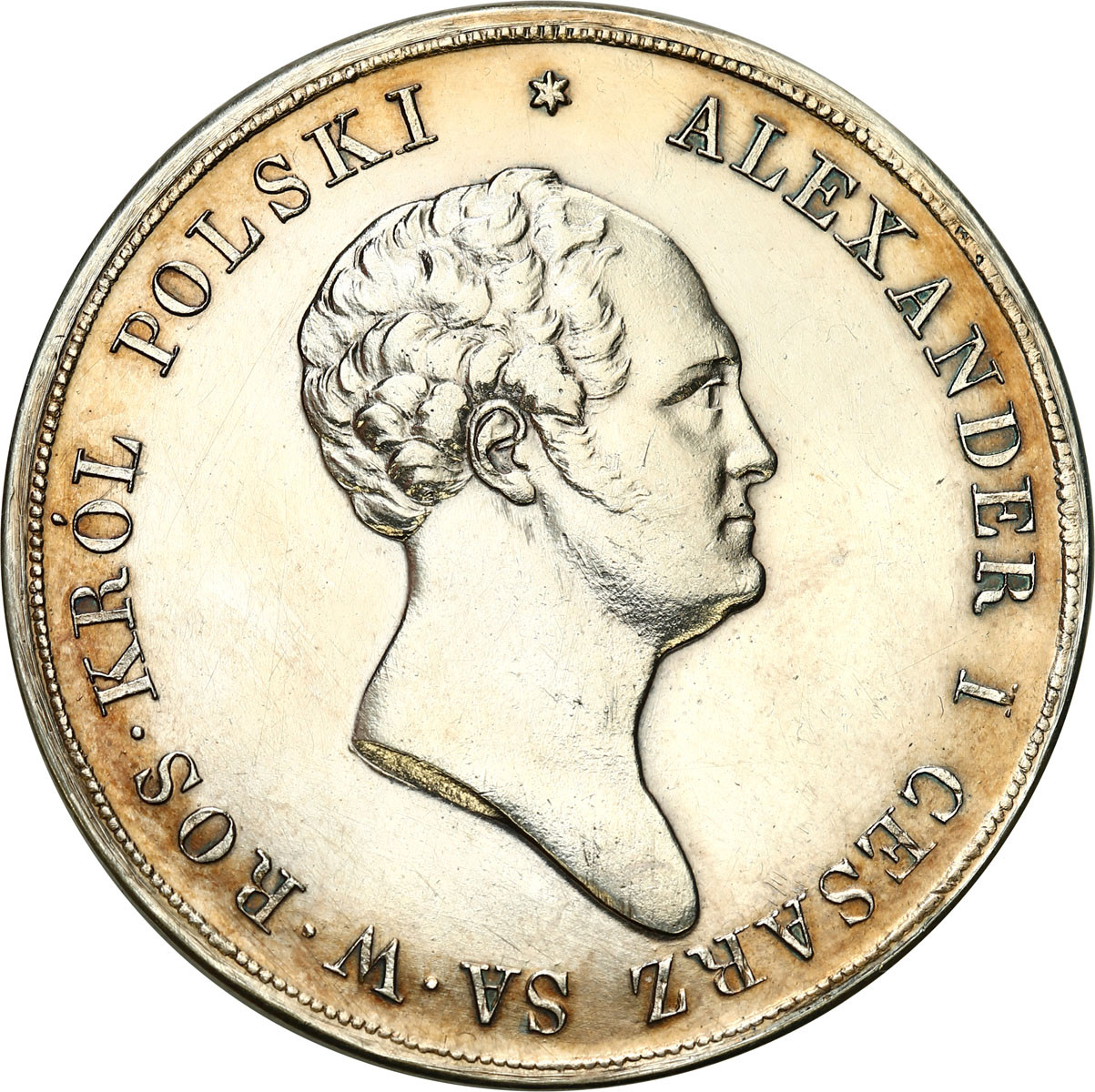 Królestwo Polskie. Aleksander l. 10 złotych 1824 IB, Warszawa - Nakład 513 sztuk - PIĘKNA